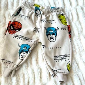 Zara x Marvel Graphic Jogger Pants (kids size 2-3)